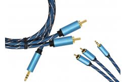 China 3.5/2 RCA Gold Plated Extension Cable supplier