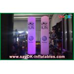 Led Coloum Inflatable Lighting Decoration Yellow Inflatable Pillar