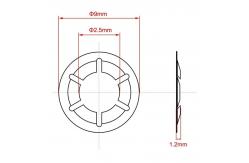 China Internal Tooth M3 Star Locking Washer With Black Oxide Finish supplier