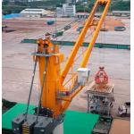 6.0m Span Shipyard Port Cranes 2 Links Design Fixed Base Floating Dock Crane for sale