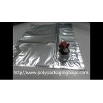 Plastic Flexible Packaging Reusable Bag In Box With Spout , Silver BIB Bags For Wine Juice for sale