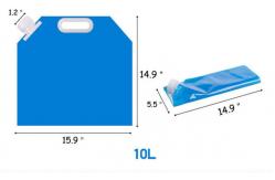 China 5 / 10 Litres Collapsible Plastic Water Container , Folding Water Bag For Mountaineer supplier
