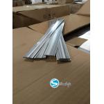 Silver High Frequency Welded Aluminum Alloy Tubes Pipe For Condenser Assemble Connection Type Silver Finish for sale
