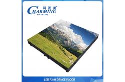 China Practical 1920Hz LED Screen Floor Tiles , IP65 Waterproof Rent Disco Floor supplier