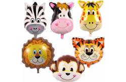 China Animal Head Foil Ballons Cartoon Helium Foil Balloon Decoration supplier
