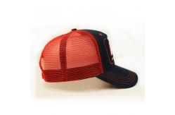 China Customized Size  Snapback Hats , Mesh Trucker Cap 3d Embroidered supplier