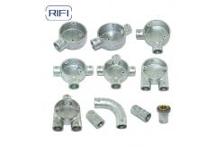 China Rifi 3 Way Malleable Iron 20mm 25mm Hot Dipped Galvanised Junction Box supplier