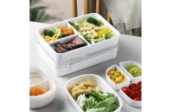 China 350ml Plastic Lunch Containers OEM Lunch Pack Containers For Meal Prep supplier