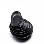 Tasteless Melamine Soup Bowl Matte Black Series For Restaurants for sale