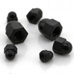 M3-M12 DIN7983 SS304 Decorative Stainless Steel Nylon Cap Nuts For Light Fixtures for sale