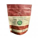 Biodegradable Food Packaging Pouch With Zipper Brown Craft Paper Laminated for sale