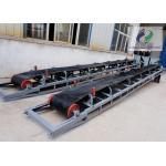 High Strength Flat Belt Conveyor Machine For Sand Gravel Bulk Materials for sale
