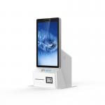 Desktop Restaurant Hotel Self Ordering Kiosk With Touch Screen Receipt Printer for sale