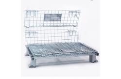 China Collapsible Workshop 6.0mm Wire Q235 Steel Pallet Cages supplier
