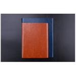 Magnetic Metal Flap A5 Ring Binder Journal , Weekly Monthly Leather Business Binder