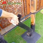 Garden Steel Patio Heater Outdoor Wood Pellet Heater 140cm Or Customize for sale
