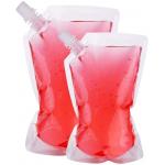 300 Microns Spout Plastic Juice Drink Bag Pouches Gravure Printing