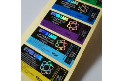 China Custom Printing Hologram 10ml vial Glass Vial Labels supplier