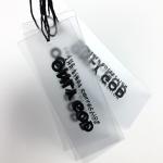 Offset Printing Personalised Garment Pvc Hang Tags for sale