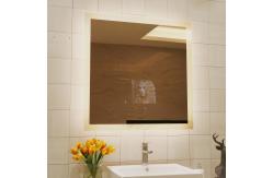 China Frameless Illuminated Bathroom Wall Mirror With Touch Screen LCD TV And Defogger supplier