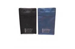 China 1oz Doypack Coffee Packaging Pouch Flat Bottom Coffee Bags With Valve supplier