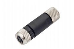 China Customizable M8 IP67 3/4pin Straight Female Metal Plug with Screw Terminal supplier