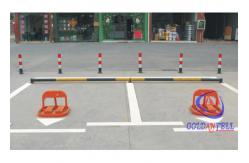 China 380mm Height Removable Manual Parking Lock Anti Theft Waterproof For Car Parking supplier