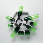 Matte Cosmetic Packaging Set Reusable Green Round Shape 60ml 120ml for sale