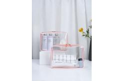 China Shockproof And Durable Transpatent Waterproof Toiletry Bag With Zipper supplier
