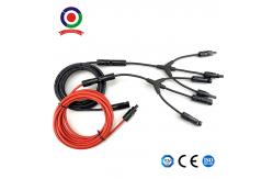 China 12AWG PV Wire Connector UV Resistance Solar Panel Extension Cable With TUV supplier