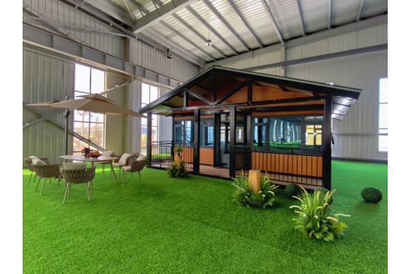 Modern Prefab Folding House with 50mm Floor Thickness and PVC Sliding Window