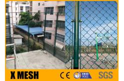 China PVC Coated Galvanized Chain Link Fence 25mm Mesh 8ft Metal Chain Link Fencing supplier