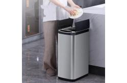China Square Motion Sensor Waste Bin OEM ODM Touchless Stainless Steel Trash Can supplier