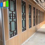 Acoustic Room Dividers Aluminum Partition Door With Grill Glass Design For Hotel for sale