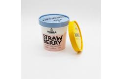 China 24oz Disposable Paper Ice Cream Cup Packaging Dessert Yogurt Ice Cream Container Tubes supplier