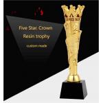 Medal Style Custom Resin Trophies Gold Or Silver Plated for sale