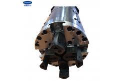 China Pneumatic Laser Rotary Chuck , Double Action 4 Jaw True Chuck supplier