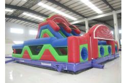 China Giant Inflatable Assault Course , Outdoor Game Boot Camp Bouncy Obstacle Course supplier