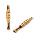 Customized Brass Terminal Machined Pins For Connectors High Precision Lathe Processed