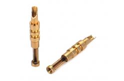 China Customized Brass Terminal Machined Pins For Connectors High Precision Lathe Processed supplier