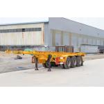 CIMC 50ton 60ton Heavy Duty Hydraulic Gooseneck Semi Trailer Truck Aluminium Flatbed Axle Trailer for sale