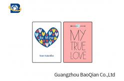 China Valentine 3D Lenticular Card Lenticular Image Printing Similar To Holograms supplier