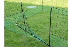 China 12 M Chicken Net Fence Kit With Gate Double Pointed Posts in Green with Fibreglass Rod supplier