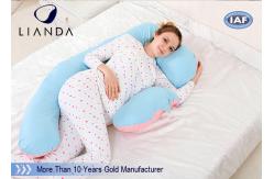 China U Shape Maternity Body Pillow , Memory Foam Pregnancy Pillow Polyester / Cotton Fabric supplier