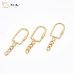 Diy Keychain Crafts / Jewelry Making Metal Locking Carabiner Keychain With Jump Rings