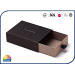 Rigid Paper Boxes Kraft Paper Sliding Drawer Boxes With Silver Gold Foil Stamping for sale