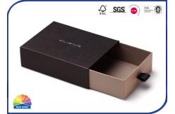 China Rigid Paper Boxes Kraft Paper Sliding Drawer Boxes With Silver Gold Foil Stamping supplier