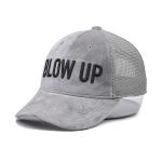 Gray Suede Trucker Hat 3d Embroidered  5 Panel Mesh Cap