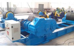 China Manual Adaptive 200T Fixed Pipe Welding Rotator Rubber Wheel Pendant Control supplier