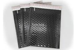 China Black Metallic Shipping Envelopes , 4 * 6 Inch Bubble Shipping Envelopes supplier